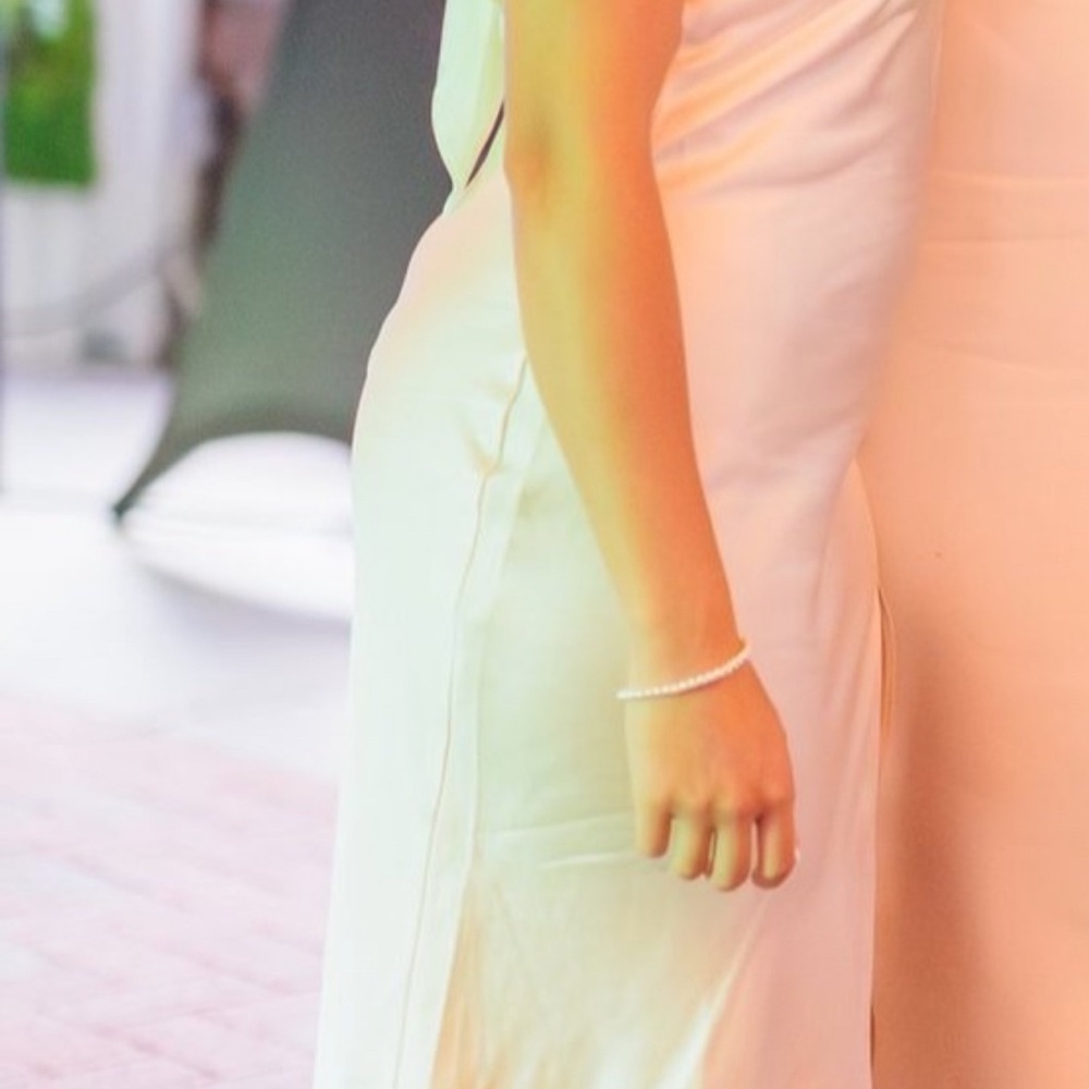 Lulu's Cream Backless Dress